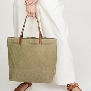 Madewell Green Transport Tote